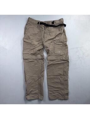 The North Face Mens Paramount Trail Convertible Cargo Pants Khaki Size 38 Shorts